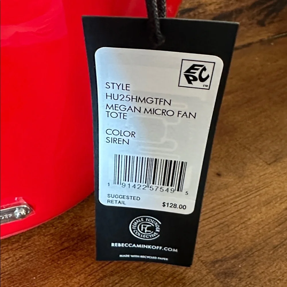 Rebecca Minkoff NWT Megan Micro Fan Tote Bag - Picture 6 of 6